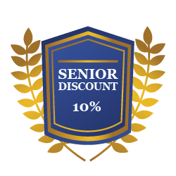 10% Senior Discount Available